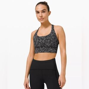 Lululemon Energy Bra Long Line Reflective B-D CUP  SZ 6-10-12 (Runs Small)